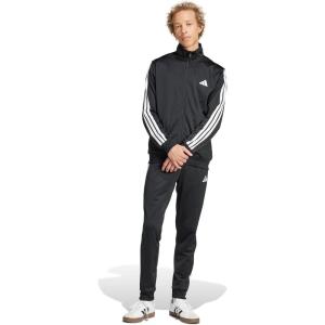 adidas mens Basic 3-stripes Tricot Track Suit(Black)