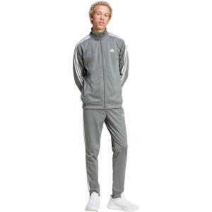 adidas mens Basic 3-stripes Tricot Track Suit(Grey)