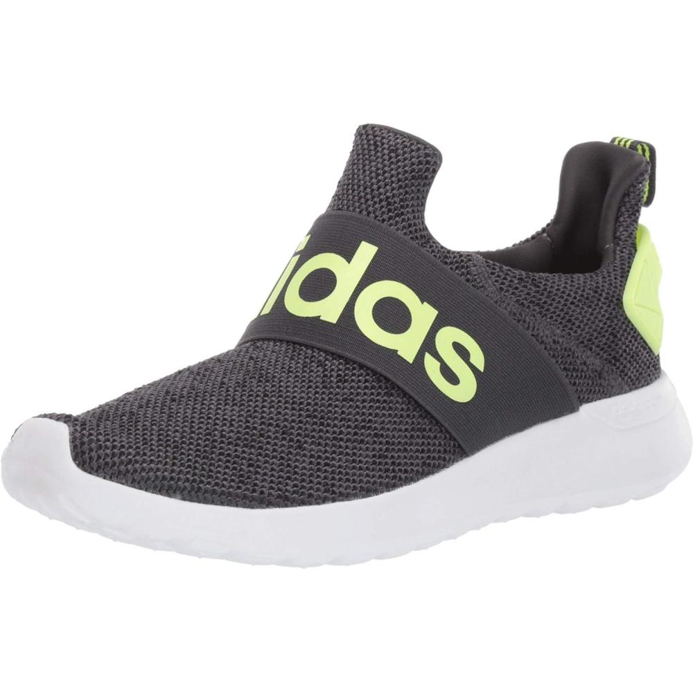 imageadidas UnisexChild Lite Racer Adapt Running ShoeGrey SixYellowCore Black