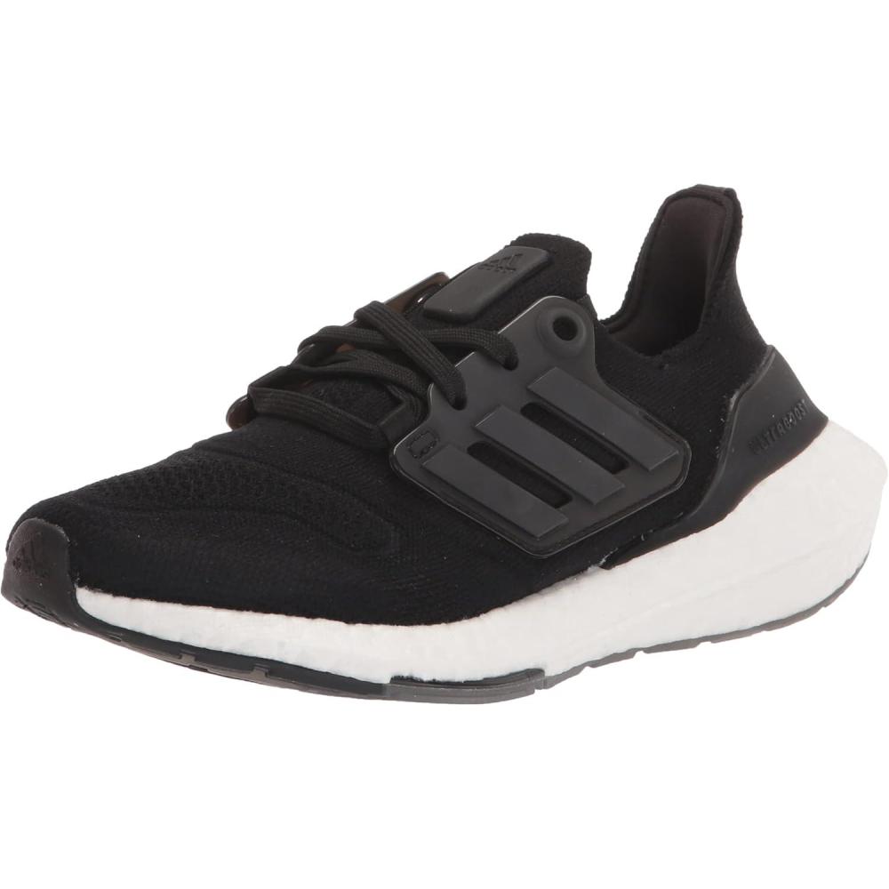 imageadidas UnisexChild Ultraboost 22 Running ShoeBlackBlackWhite