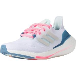 adidas Unisex-Child Ultraboost 22 Running Shoe(White/Grey/Almost Blue)