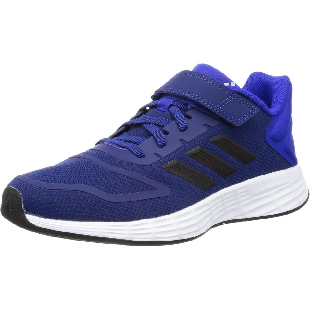 imageadidas UnisexChild Duramo 10 Running Shoes Little Big Kid 28 EULucid BlueCore BlackVictory Blue Hp5818