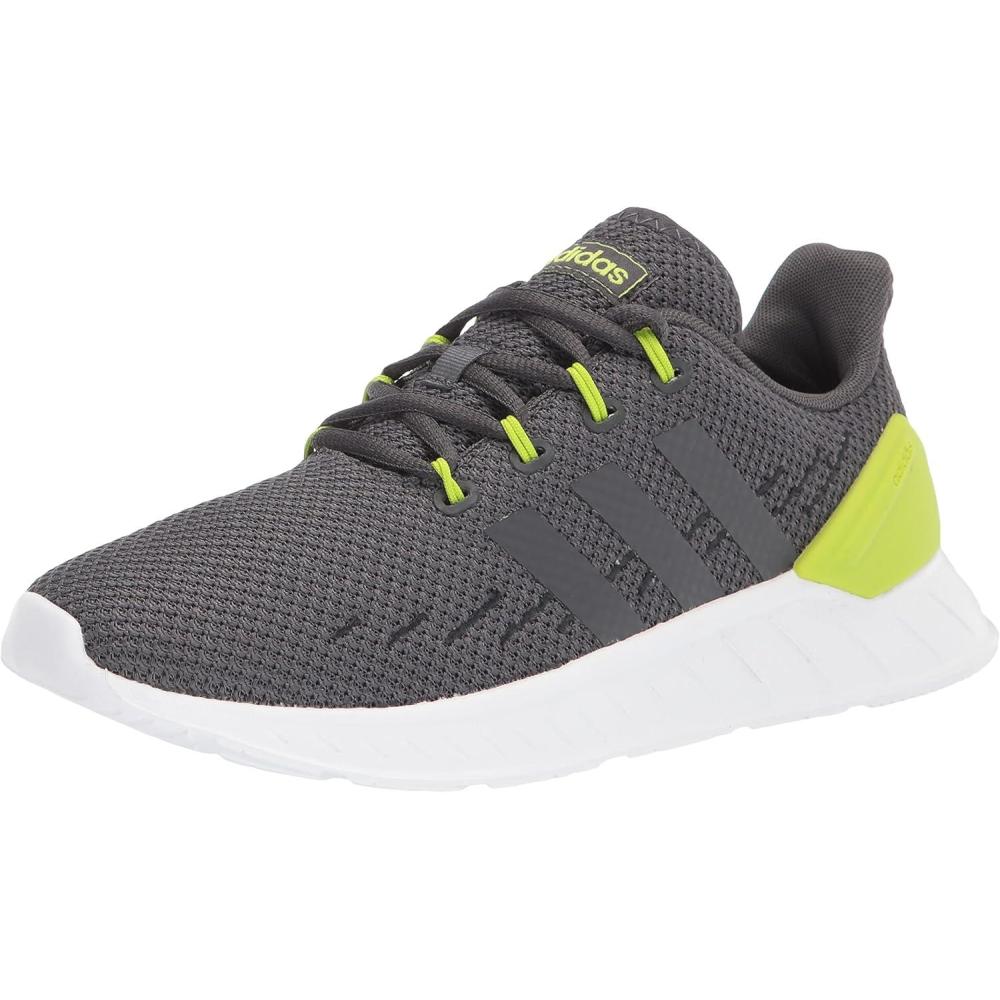 imageadidas UnisexChild Questar Flow Nxt Running ShoeGreyGreySolar Slime