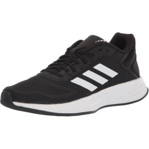 adidas Unisex-Child Duramo 10 Running Shoes (Little Big Kid), 28 EU(Black/White/Black)
