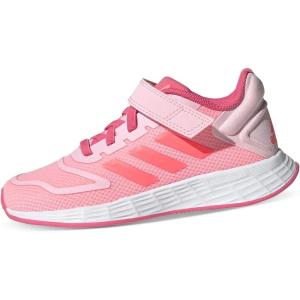adidas Unisex-Child Duramo 10 Running Shoes (Little Big Kid), 28 EU(Clear Pink/Acid Red/Rose Tone (Gz1056))