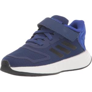 adidas Unisex-Child Duramo 10 Running Shoes (Little Big Kid), 28 EU(Lucid Blue/Black/Victory Blue (Elastic))