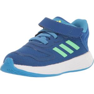 adidas Unisex-Child Duramo 10 Running Shoes (Little Big Kid), 28 EU(Team Royal Blue/Beam Green/Pulse Blue (Elastic))