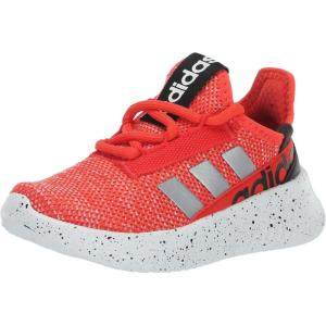 adidas Unisex-Child Kaptir 2.0 (Little Big Kid) Running Shoes(Bright Red/Silver Metallic/Black)
