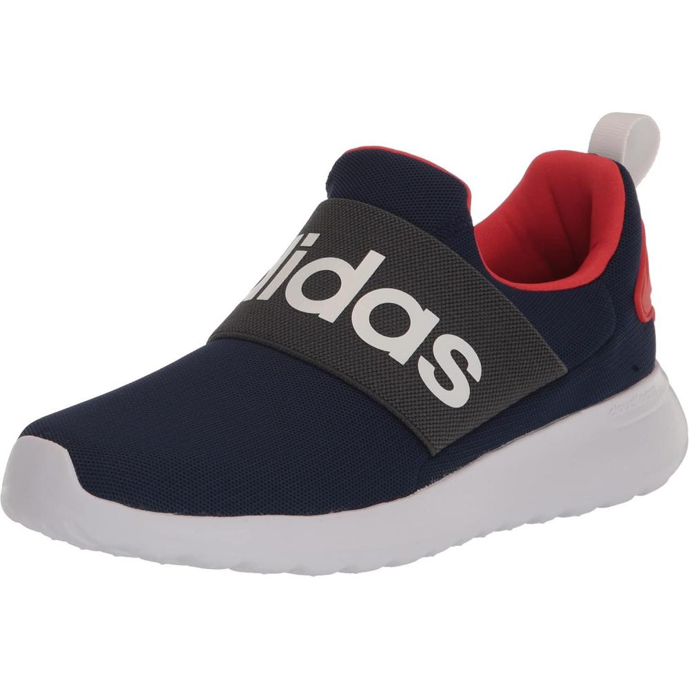 imageadidas Infant Boys Lite Racer Adapt 40 Slip On Sneakers Shoes Casual  BlackDark BlueWhiteBright Red