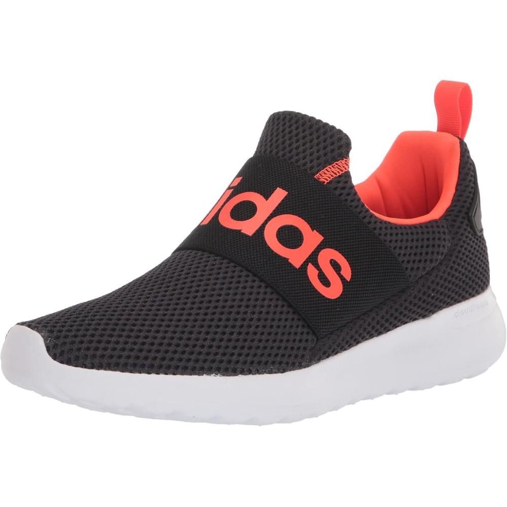 imageadidas Infant Boys Lite Racer Adapt 40 Slip On Sneakers Shoes Casual  BlackWhiteSky RushSolar Pink