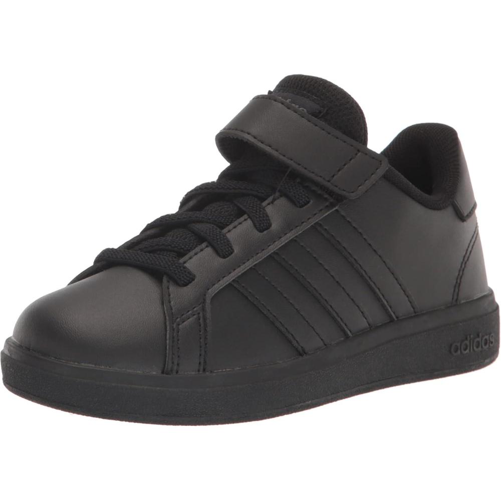 imageadidas Kids Grand Court 20 SneakersBlackBlackGrey Elastic