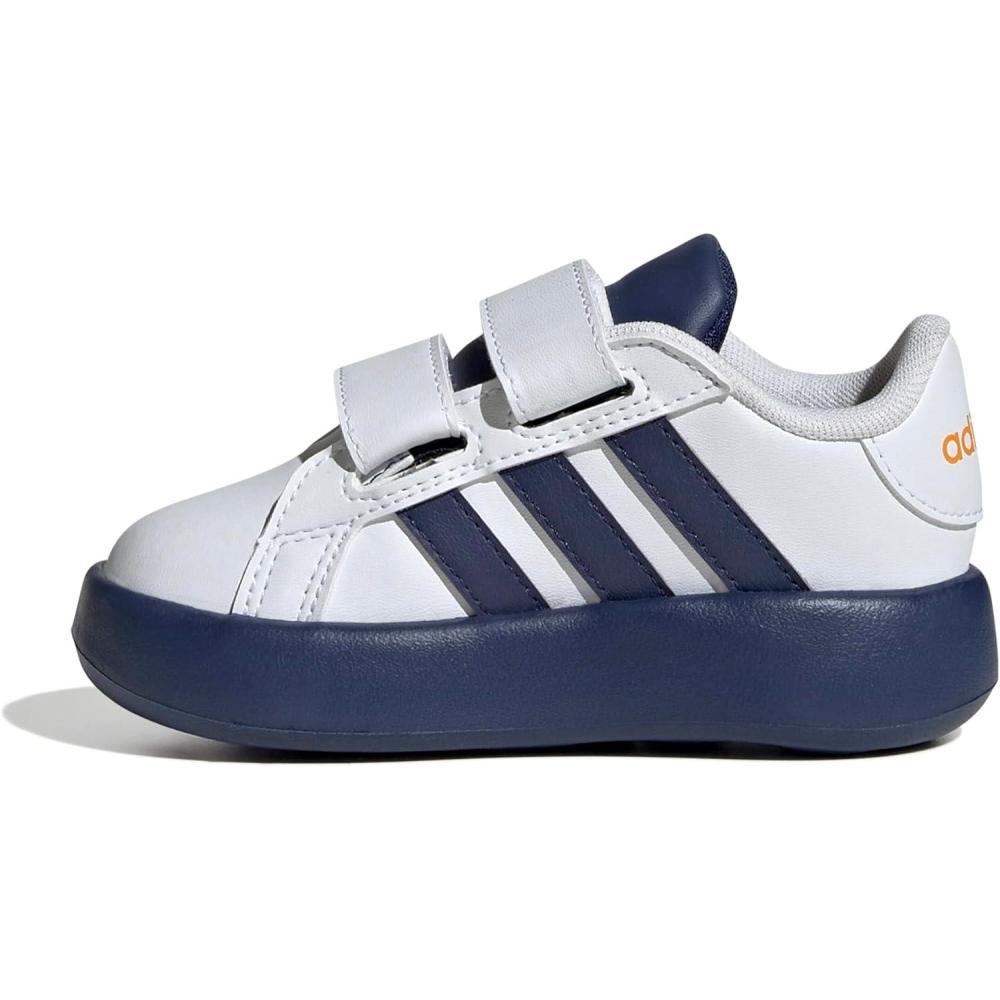 imageadidas Kids Grand Court 20 SneakersWhiteDark BlueDark Blue