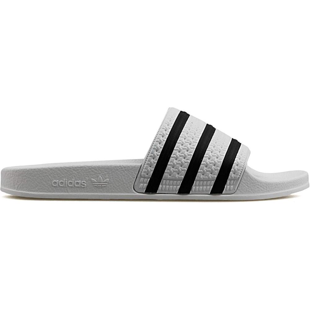 imageadidas Mens Adilette Slide SandalWhite Black White