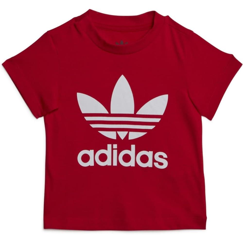 imageadidas Originals Baby Boys Trefoil TeeBetter Scarlet