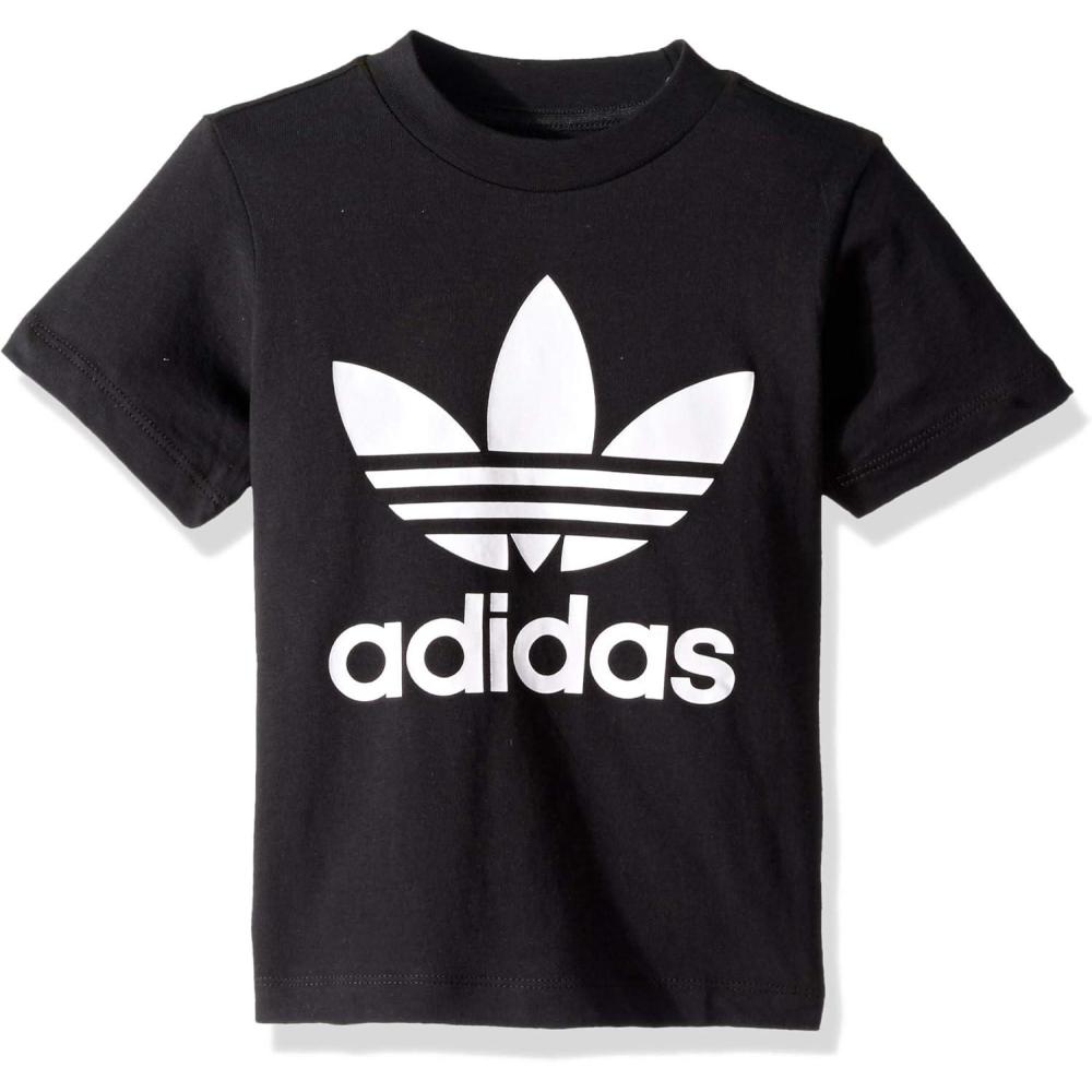 imageadidas Originals Baby Boys Trefoil TeeBlackWhite