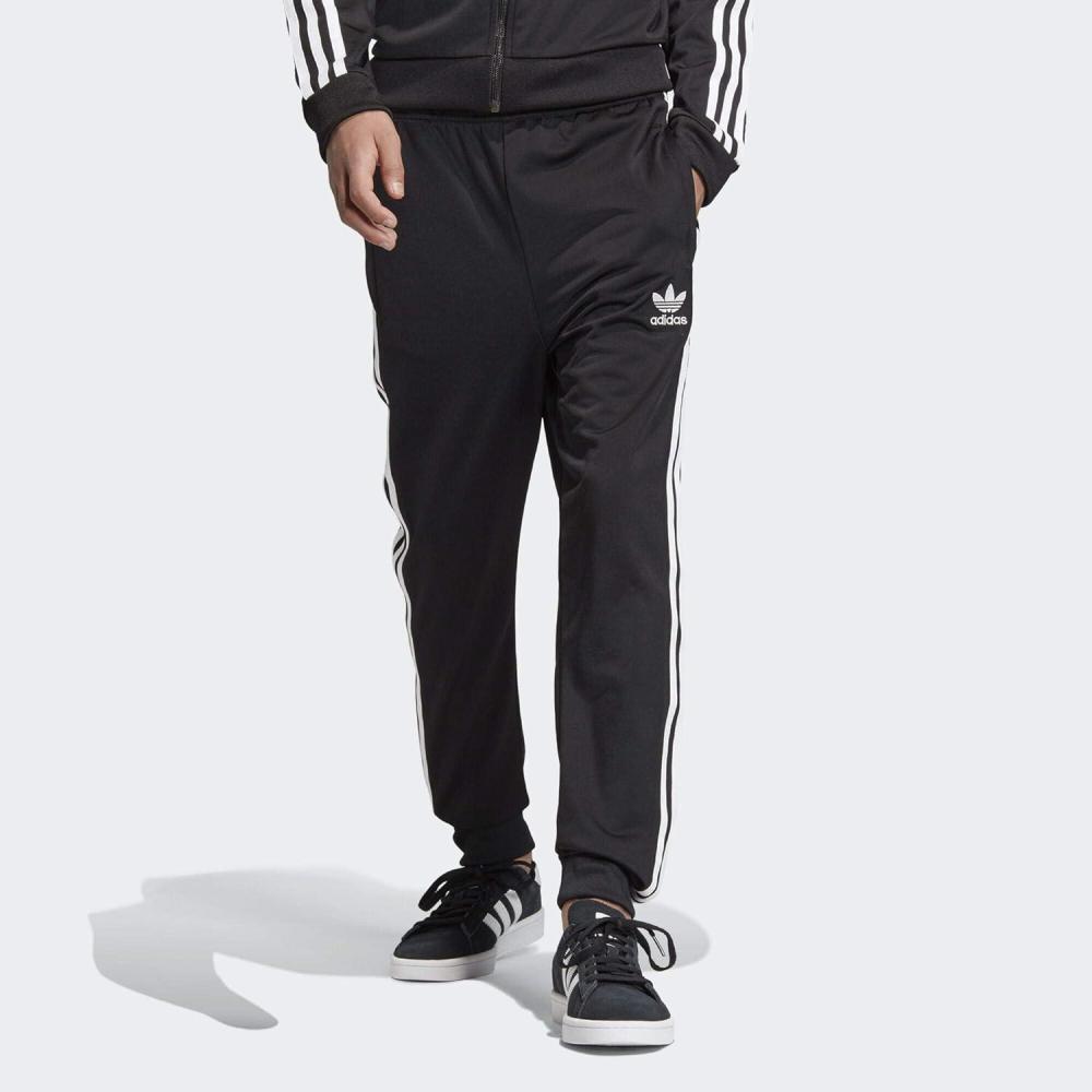 imageadidas Originals Kids Big Boys Superstar Track PantsBlackWhite