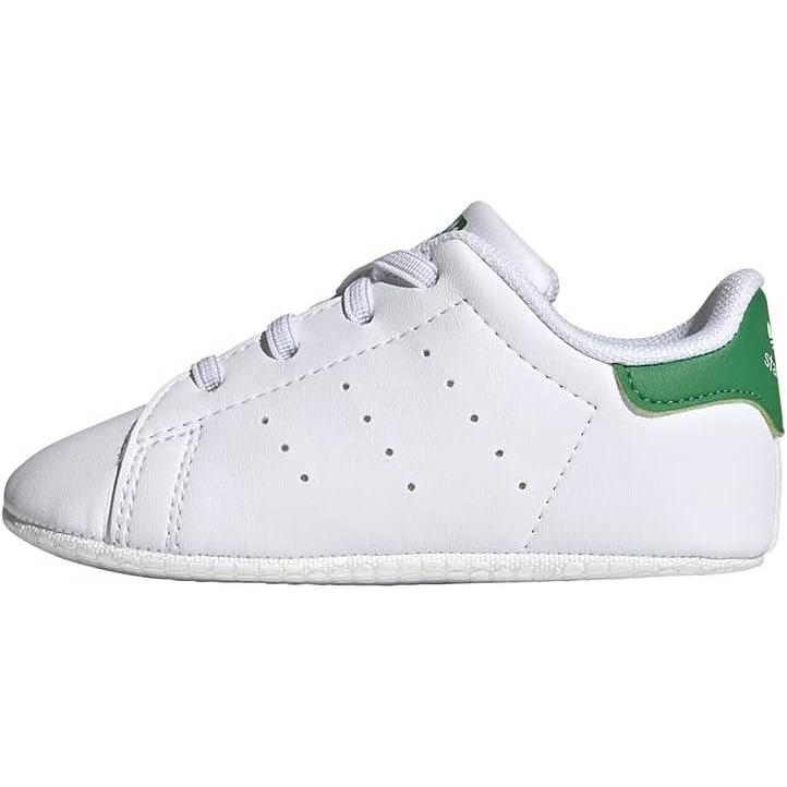 imageadidas Originals unisexchild Stan Smith CribWhiteWhiteWhite