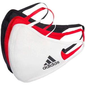 Adidas Originals Standard Face Covers 3-Pack(Core Black/White/Red/Multi-colored)