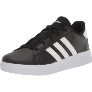adidas Kids’ Grand Court 2.0 Sneakers(Black/White/Black)