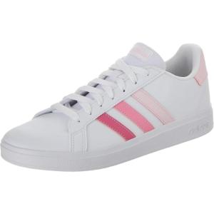 adidas Kids’ Grand Court 2.0 Sneakers(Clear Pink/Bliss Pink/Pink Fusion)