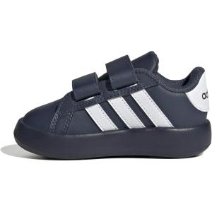 adidas Kids’ Grand Court 2.0 Sneakers(Shadow Navy/White/Black)