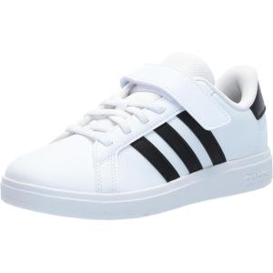 adidas Kids’ Grand Court 2.0 Sneakers(White/Black/White)