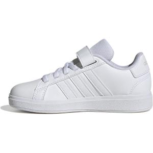 adidas Kids’ Grand Court 2.0 Sneakers(White/White/Grey)