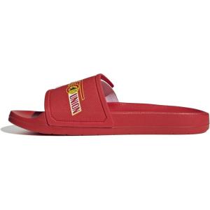 adidas Men’s Adilette Slide Sandal(Vivid Red Ftwr White Vivid Red)