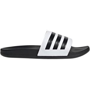 adidas Men’s Adilette Slide Sandal(White/Black/Black)
