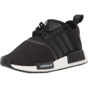 adidas Originals Unisex-Child NMD_r1’s Sneaker(Core Black/White)