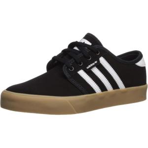 adidas Unisex-Child Seeley Running Shoe(Black/White/Gum)