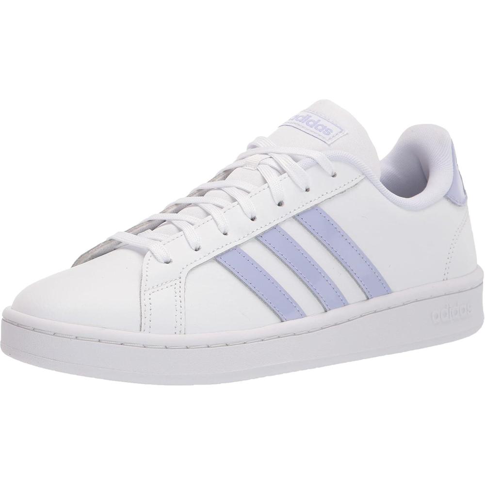 imageadidas Womens Grand Court SneakerWhiteViolet ToneWhite