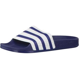 adidas Men’s Adilette Slide Sandal(Blue/White)