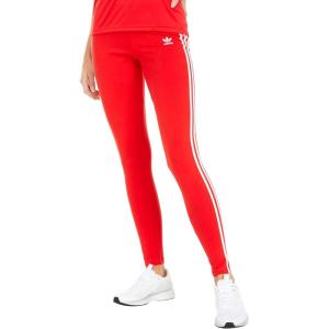adidas Originals Women’s 3-Stripes Leggings(Red)