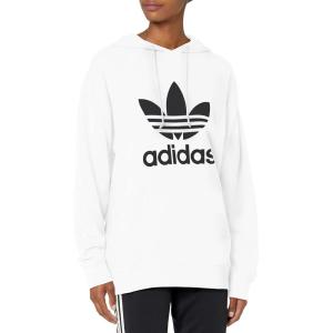 adidas Originals Women’s Adidas Adicolor Trefoil Hoodie(White)