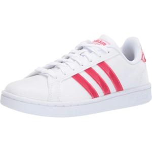 adidas Women’s Grand Court Sneaker(White/Active Pink/Light Granite)