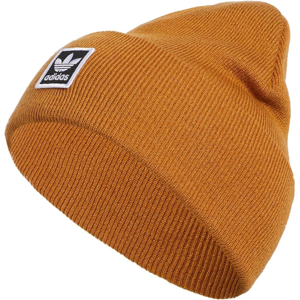 imageadidas Originals Tall Utility Cuff BeanieMesa BrownBlackWhite
