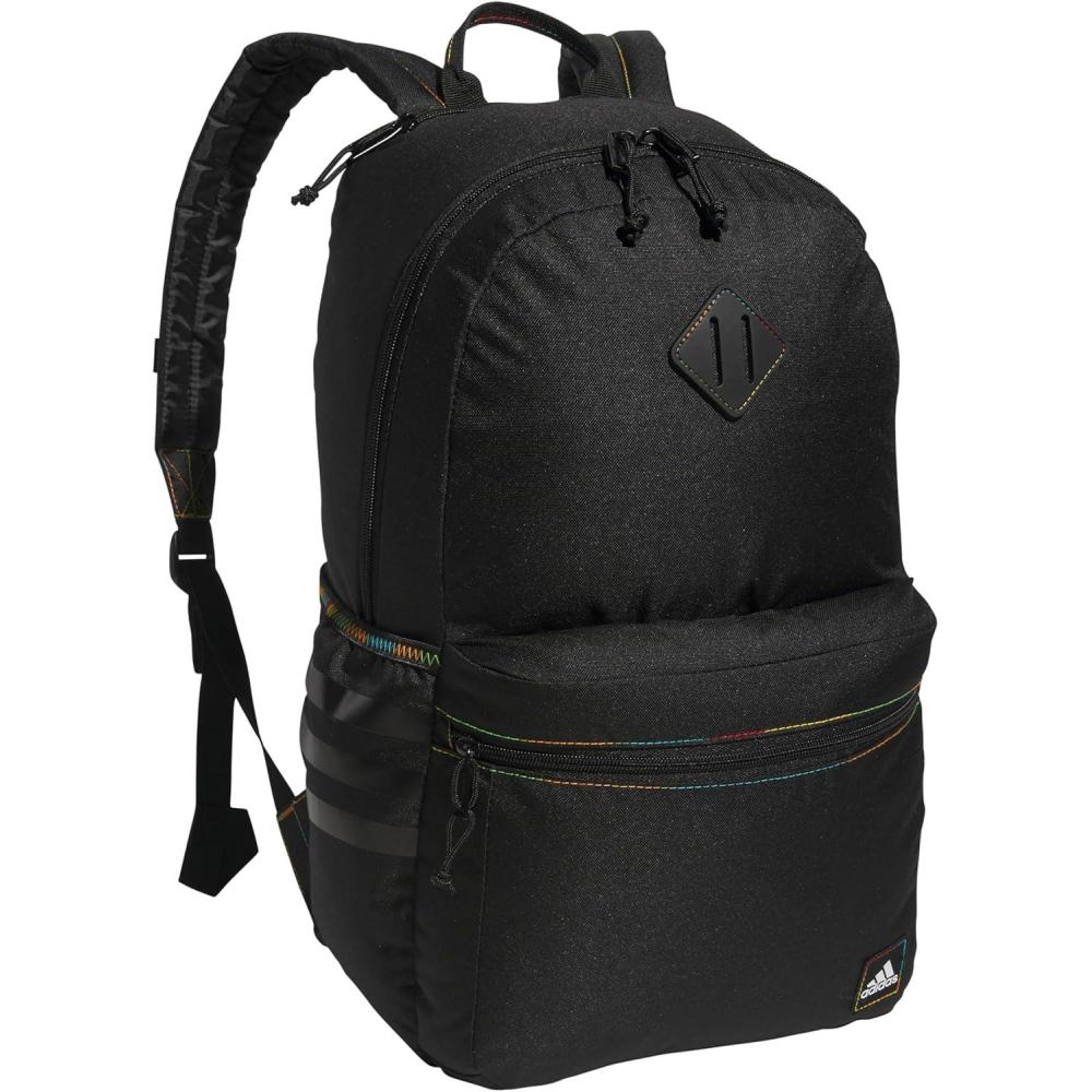 imageadidas 3Stripe Classic Backpack for Men and Women Bag with Laptop Sleeve Meadow Floral Wonder WhiteWonder White50 One SizeBlackPulse Magenta Pink Rainbow50