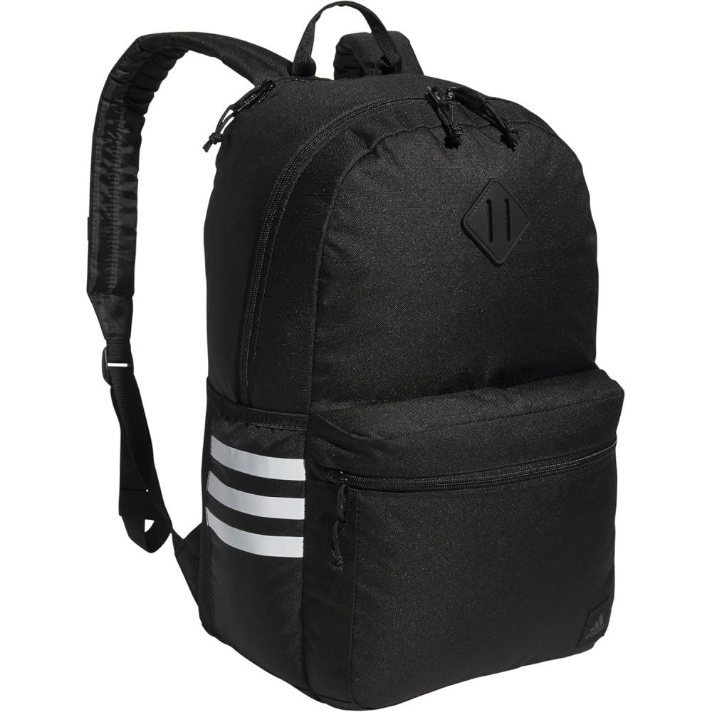 imageadidas 3Stripe Classic Backpack for Men and Women Bag with Laptop Sleeve Meadow Floral Wonder WhiteWonder White50 One SizeBlackWhite50