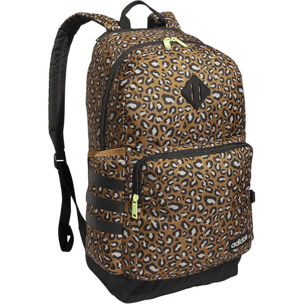 imageadidas 3Stripe Classic Backpack for Men and Women Bag with Laptop Sleeve Meadow Floral Wonder WhiteWonder White50 One SizeCheetah Bronze StrataBlackPulse Lime Green40