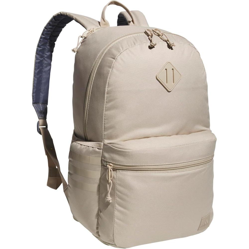 imageadidas 3Stripe Classic Backpack for Men and Women Bag with Laptop Sleeve Meadow Floral Wonder WhiteWonder White50 One SizeClay BrownOnix Grey50