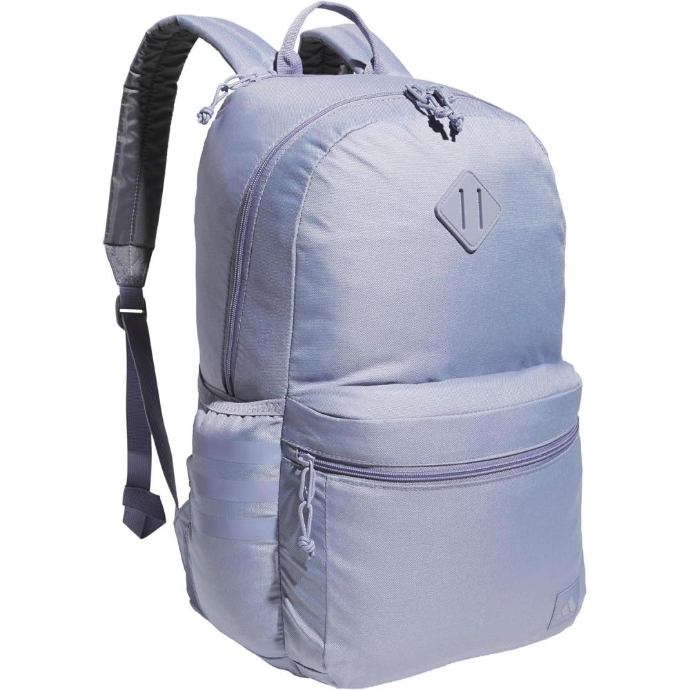 imageadidas 3Stripe Classic Backpack for Men and Women Bag with Laptop Sleeve Meadow Floral Wonder WhiteWonder White50 One SizeSilver Violet PurpleGrey Four50
