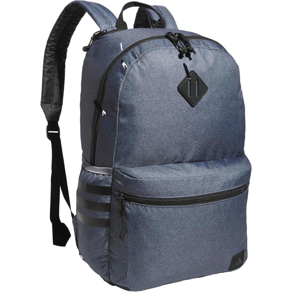 imageadidas 3Stripe Classic Backpack for Men and Women Bag with Laptop Sleeve Meadow Floral Wonder WhiteWonder White50 One SizeTwill Onix GreyBlack