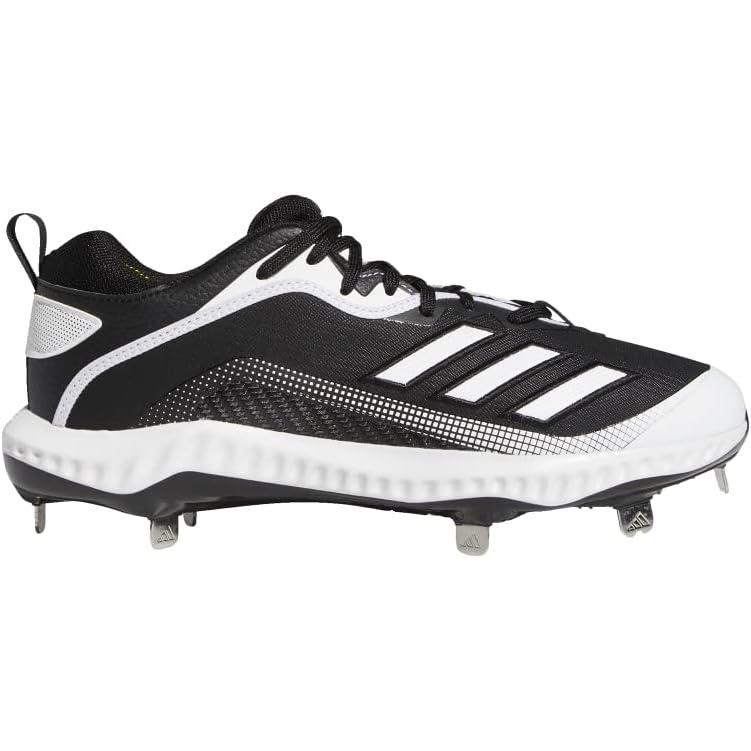 imageadidas Mens Icon Bounce Baseball CleatsBlackWhiteWhite