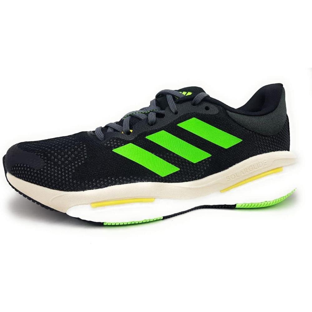 imageadidas Mens Solarglide 5 SneakerBlack White Green