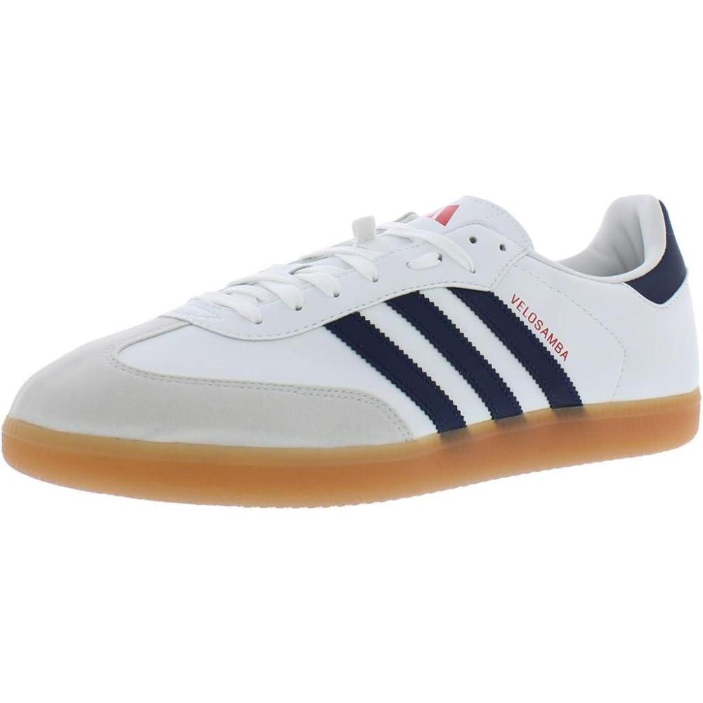 imageadidas UnisexAdult The Velosamba Cycling ShoeCloud WhiteTeam Navy Blue 2Better ScarletWhite
