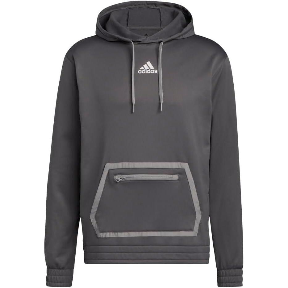 imageadidas unisexadult HoodieGreyWhite