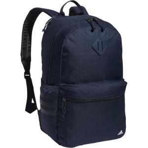 adidas 3-Stripe Classic Backpack for Men and Women, Bag with Laptop Sleeve, Meadow Floral Wonder White/Wonder White/5.0, One Size(Collegiate Navy/White/Black/5.0)