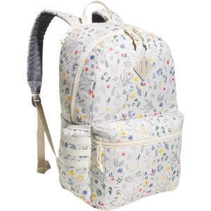 adidas 3-Stripe Classic Backpack for Men and Women, Bag with Laptop Sleeve, Meadow Floral Wonder White/Wonder White/5.0, One Size(Meadow Floral Wonder White/Wonder White/5.0)