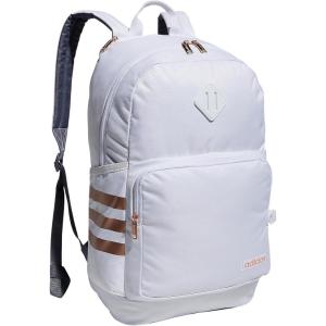 adidas 3-Stripe Classic Backpack for Men and Women, Bag with Laptop Sleeve, Meadow Floral Wonder White/Wonder White/5.0, One Size(White/Onix Grey/Rose Gold/4.0)